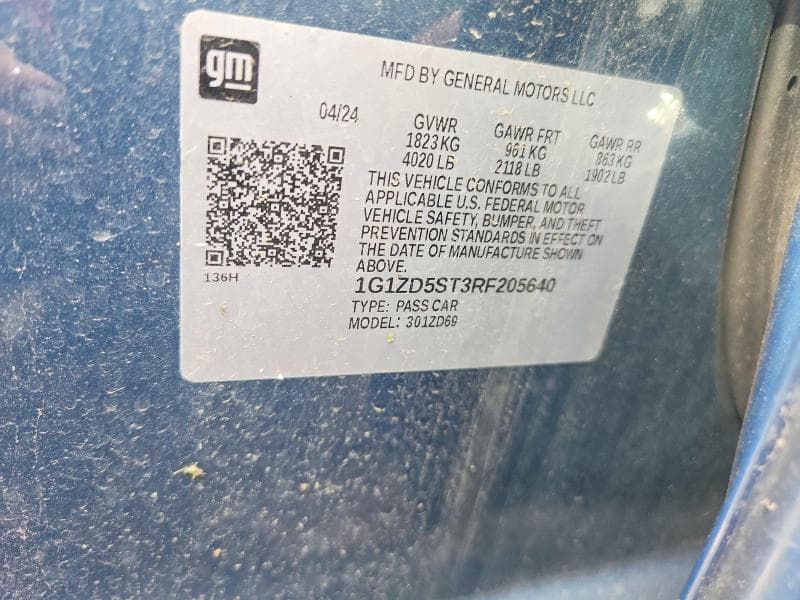 2024 CHEVROLET MALIBU LT 13