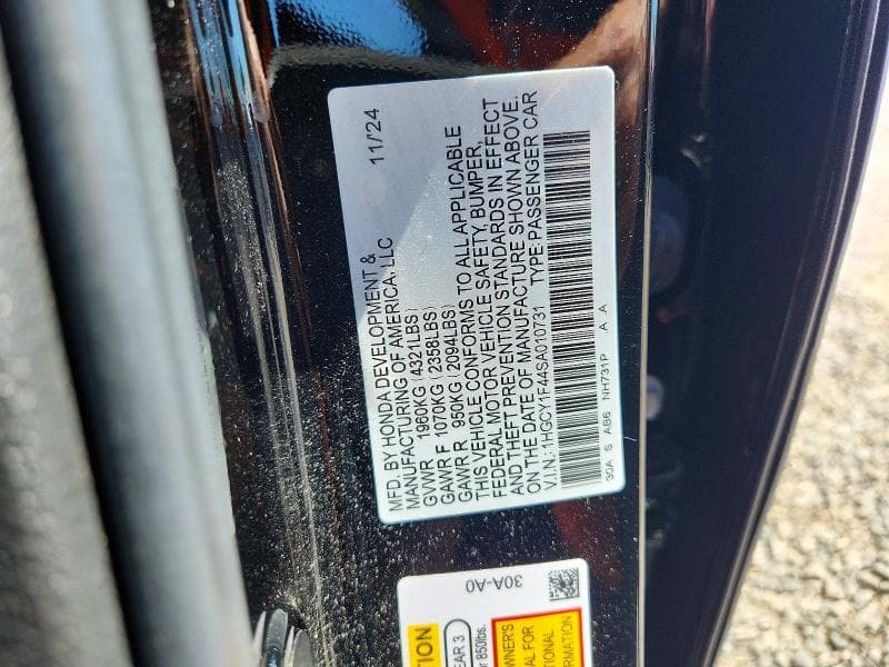 2025 HONDA ACCORD SE 12