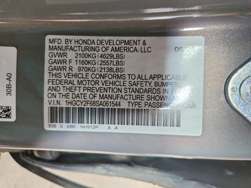 2025 HONDA ACCORD HYBRID EXL 12