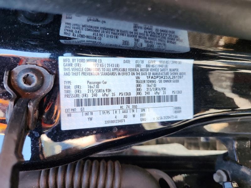 2018 FORD FOCUS SE 12