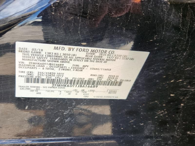 2018 FORD FLEX LIMITED 13