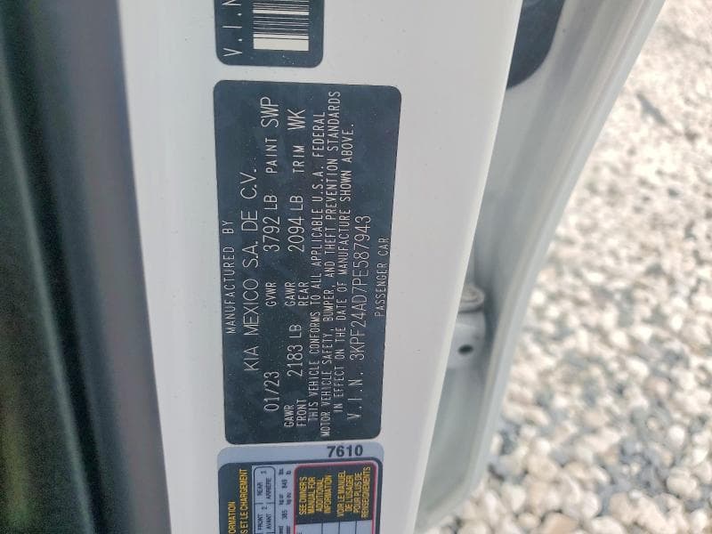 2023 KIA FORTE LXS 12