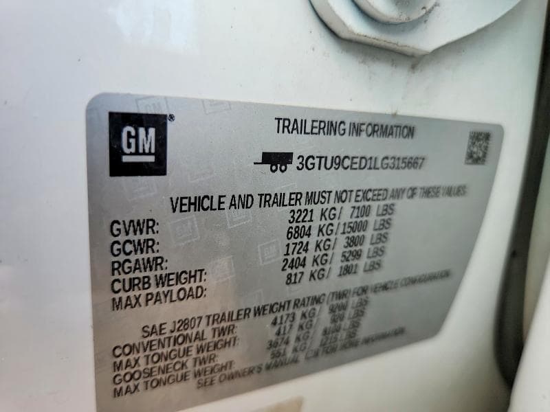 2020 GMC SIERRA K1500 ELEVATION 12