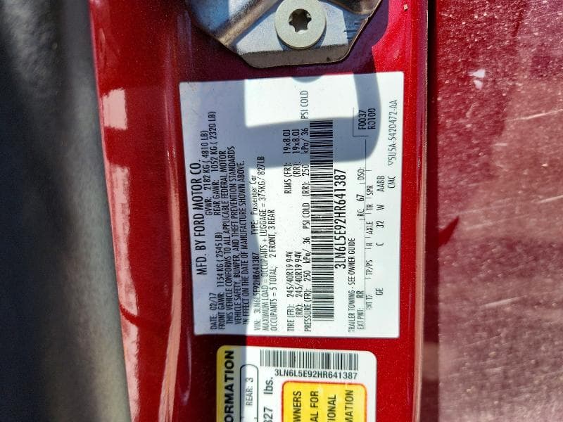 2017 LINCOLN MKZ RESERVE 12
