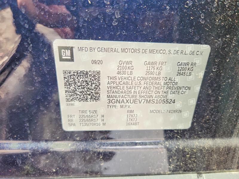 2021 CHEVROLET EQUINOX LT 14