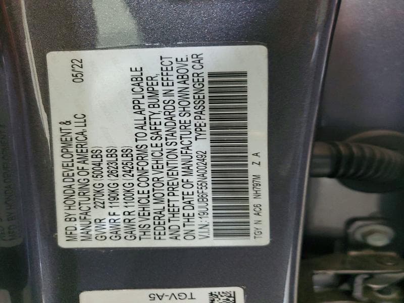 2022 ACURA TLX TECH A 12