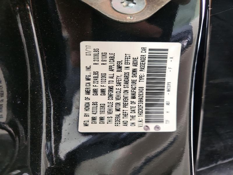 2017 HONDA ACCORD LX 12