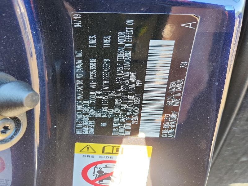 2019 LEXUS RX 350 BASE 13