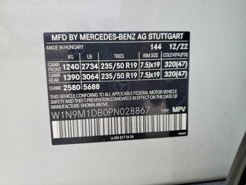 2023 MERCEDES-BENZ EQB 350 4MATIC 350 4MATIC 14