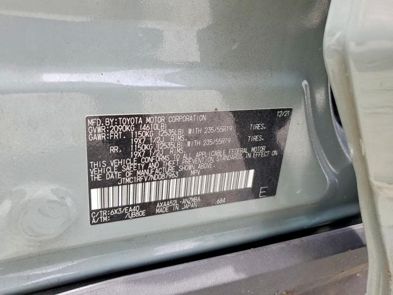 2022 TOYOTA RAV4 XLE PREMIUM 14