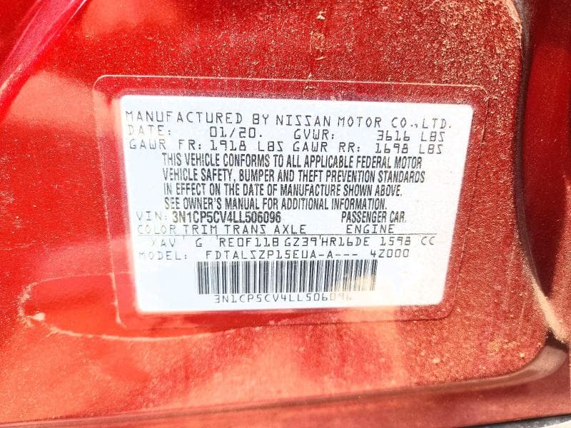 2020 NISSAN KICKS SV 12