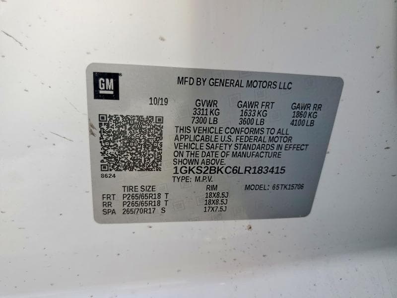 2020 GMC YUKON SLT 13
