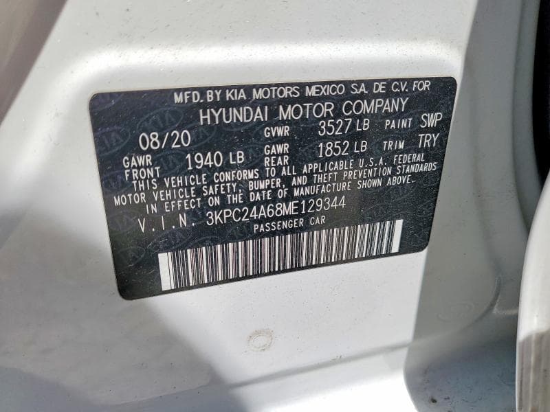 2021 HYUNDAI ACCENT SE 12