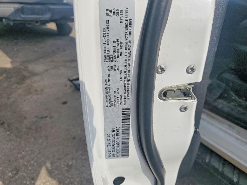 2020 RAM 2500 TRADESMAN 12