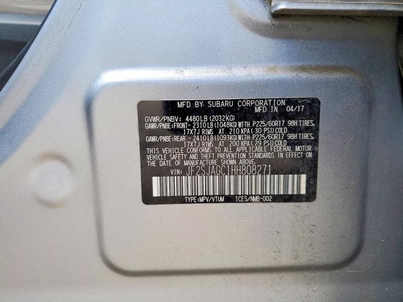 2017 SUBARU FORESTER 2.5I PREMIUM 12
