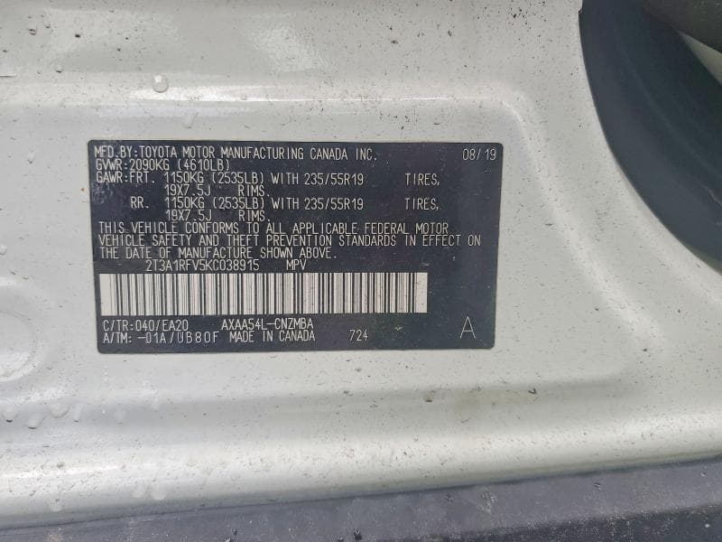 2019 TOYOTA RAV4 XLE PREMIUM 14