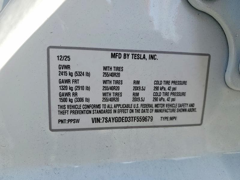 2026 TESLA MODEL Y 12