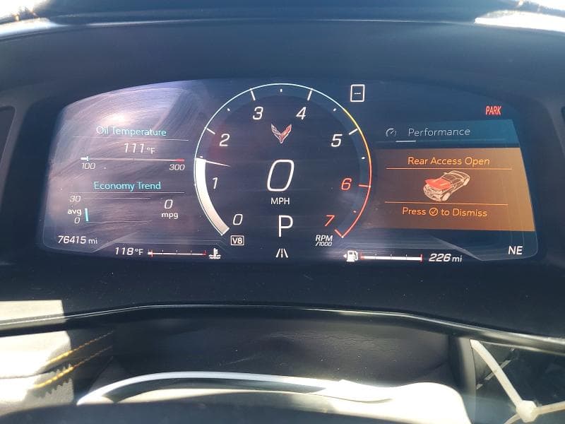 2020 CHEVROLET CORVETTE STINGRAY 2LT 9