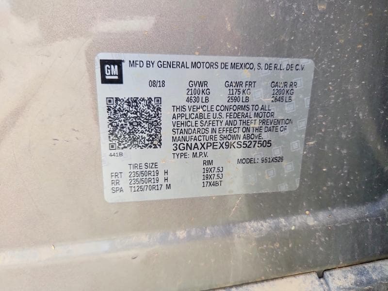 2019 CHEVROLET EQUINOX PREMIER 12