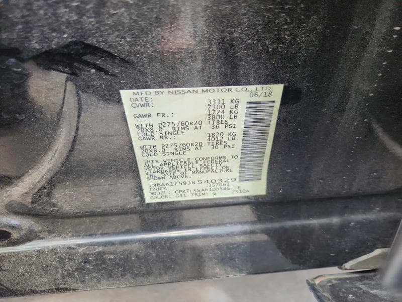 2018 NISSAN TITAN 13