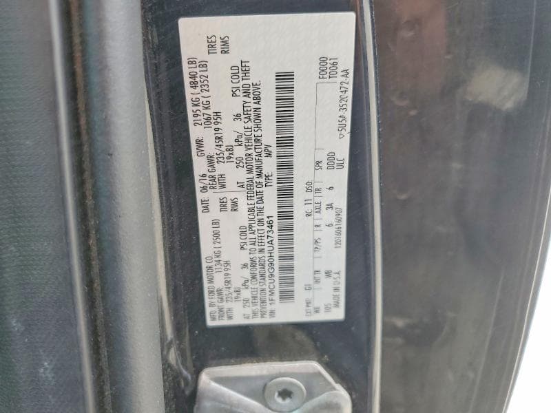 2017 FORD ESCAPE SE 14