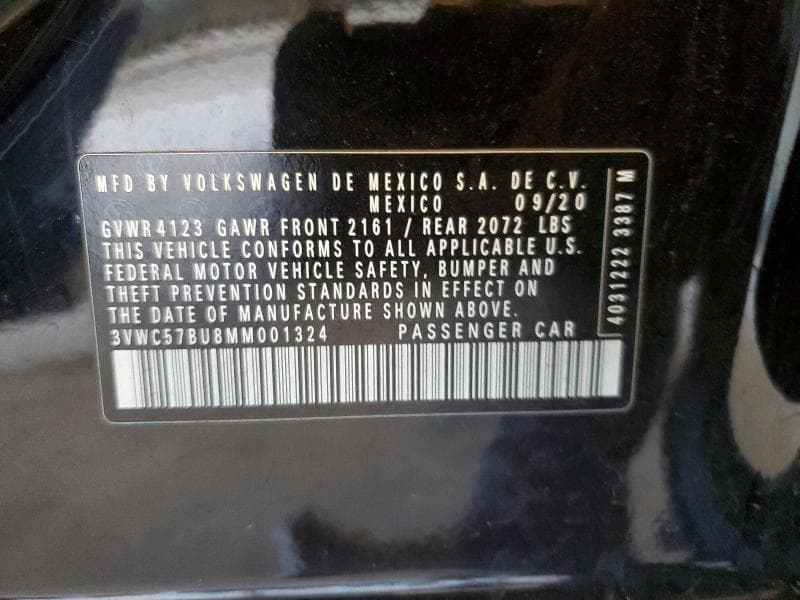 2021 VOLKSWAGEN JETTA S 12