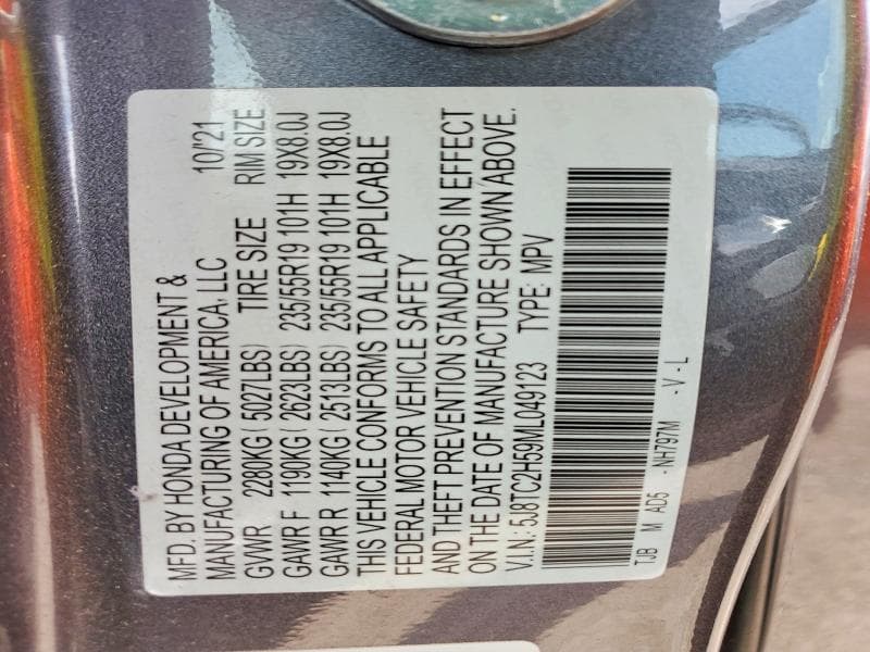 2021 ACURA RDX TECHNOLOGY 13