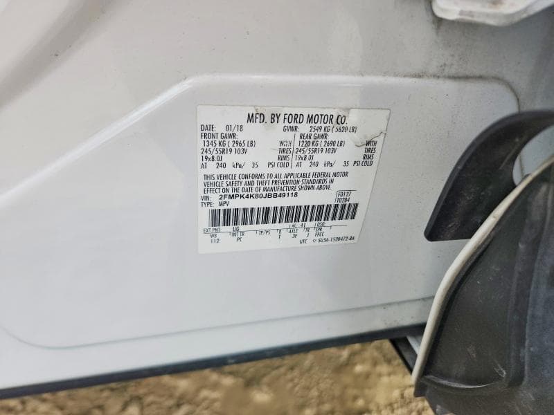 2018 FORD EDGE TITANIUM 12