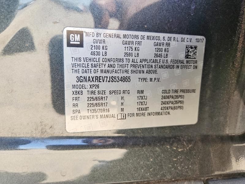 2018 CHEVROLET EQUINOX LS 13