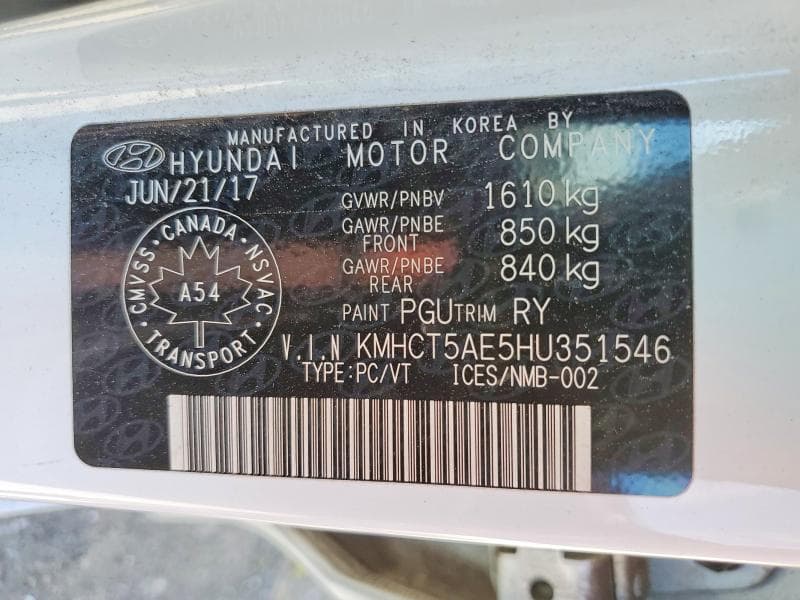 2017 HYUNDAI ACCENT SE 12