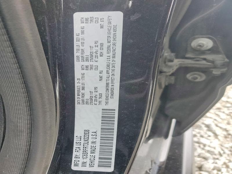 2020 RAM 1500 LARAMIE 12