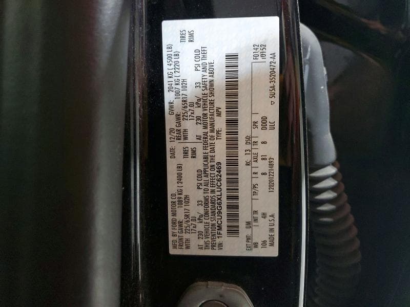 2020 FORD ESCAPE SE 13