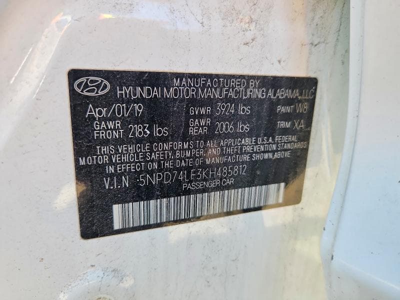 2019 HYUNDAI ELANTRA SE 12