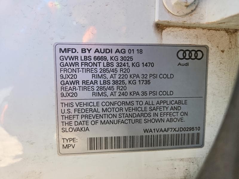 2018 AUDI Q7 PRESTIGE 13