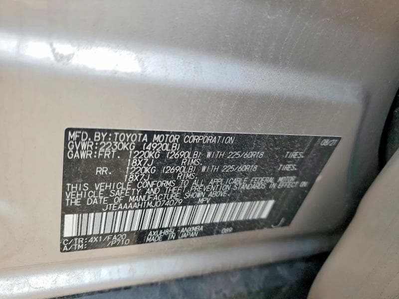 2021 TOYOTA VENZA LE 13