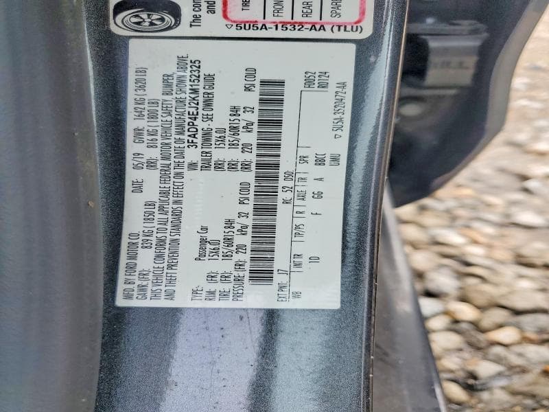 2019 FORD FIESTA SE 12
