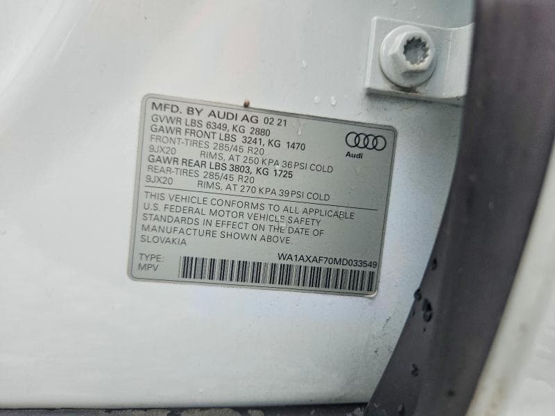 2021 AUDI Q7 PREMIUM 13