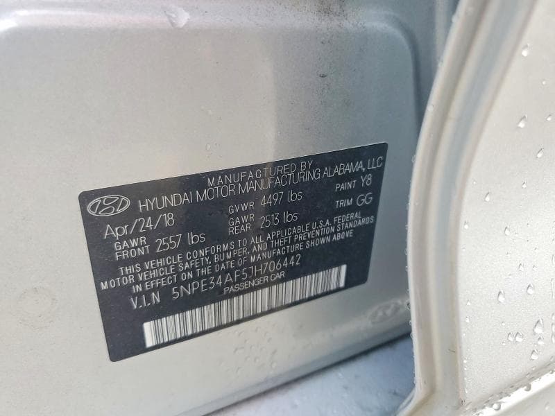 2018 HYUNDAI SONATA LIMITED 12