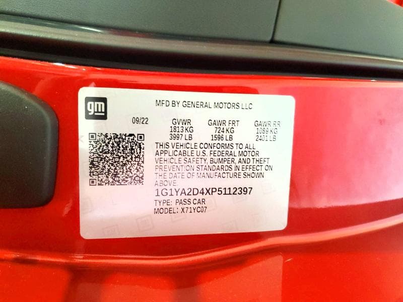 2023 CHEVROLET CORVETTE STINGRAY 1LT 13