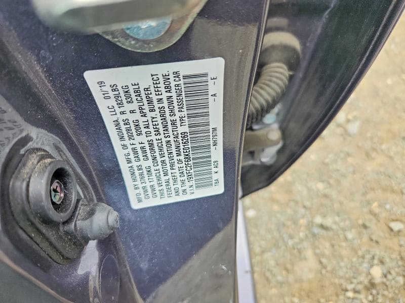 2019 HONDA CIVIC LX 12