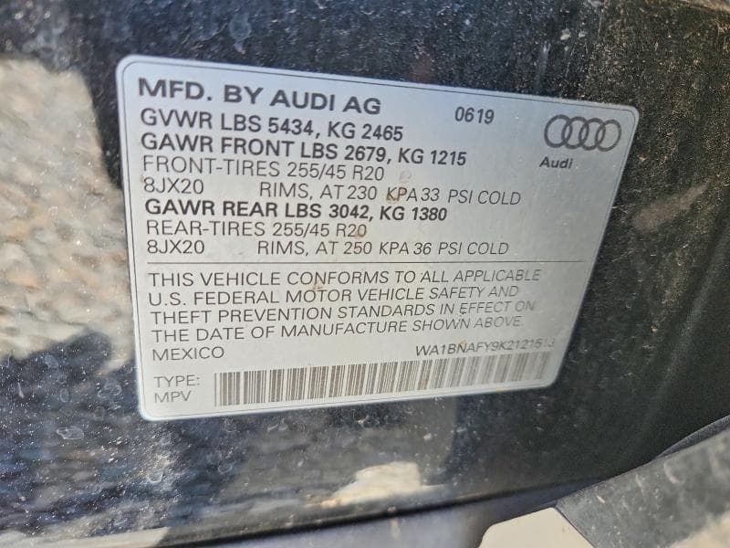 2019 AUDI Q5 PREMIUM PLUS 13