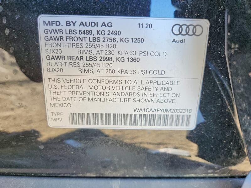 2021 AUDI Q5 PRESTIGE 13