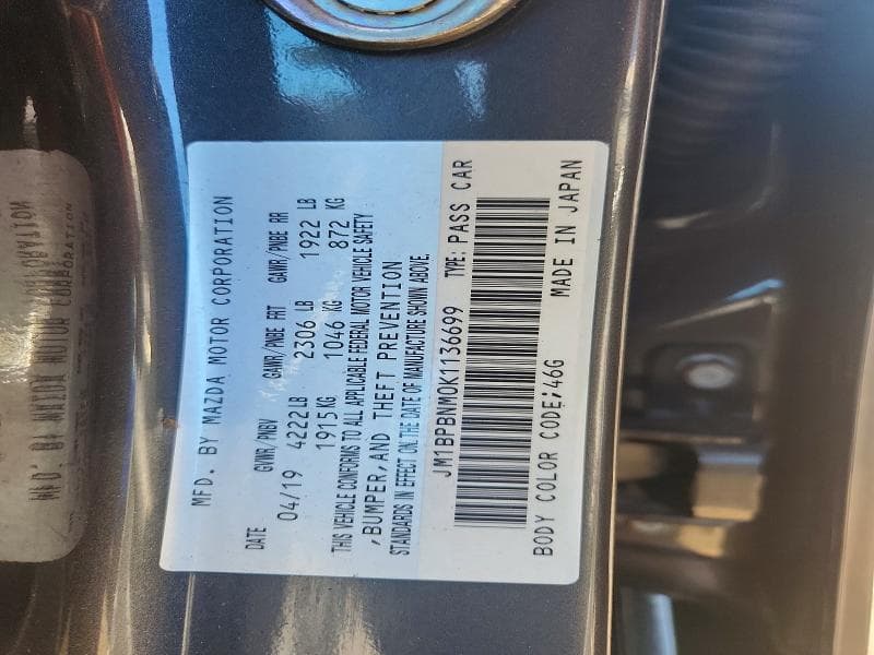 2019 MAZDA 3 PREMIUM 12