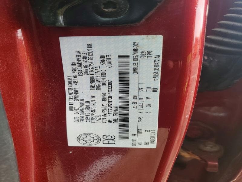 2017 FORD F250 SUPER DUTY 12