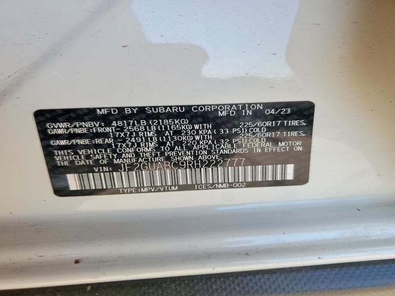 2024 SUBARU CROSSTREK 14