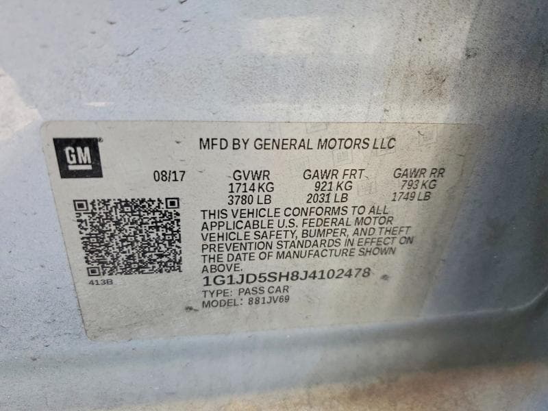 2018 CHEVROLET SONIC LT 12