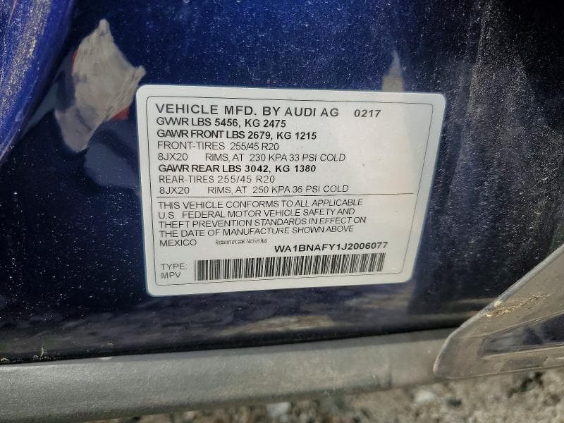 2018 AUDI Q5 PREMIUM PLUS 13