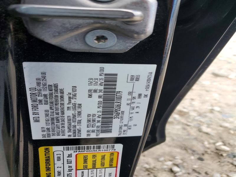 2020 FORD FUSION TITANIUM 12