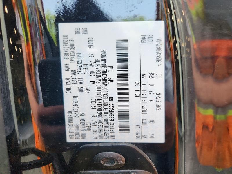2022 FORD F150 SUPER CAB 12