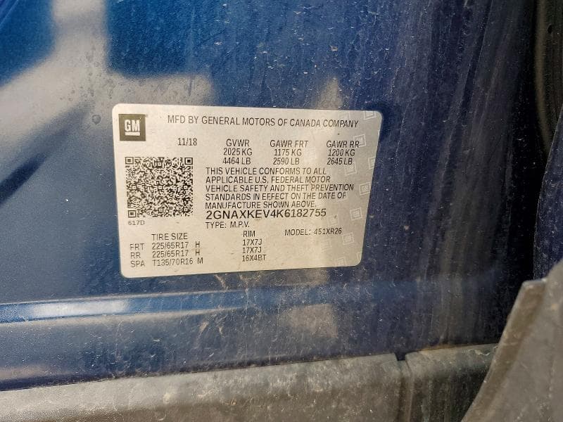2019 CHEVROLET EQUINOX LT 13